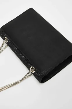Cross-Body Bags|Handbags*Quiz Diamante Crossbody Bag Black