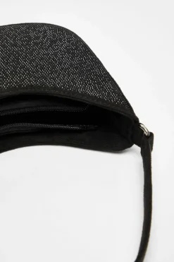 Shoulder Bags|Handbags*Quiz Diamante Shoulder Bag Black
