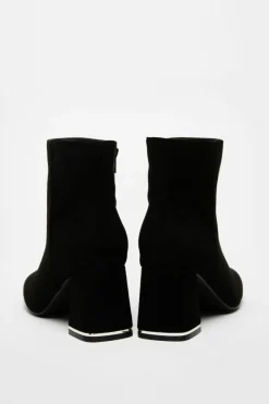 Ankle Boots*Quiz Faux Suede Ankle Boot Black