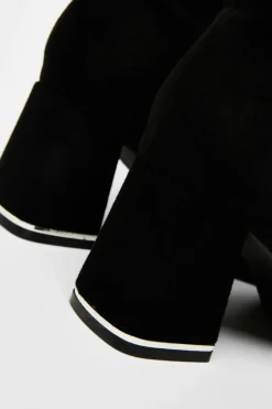 Ankle Boots*Quiz Faux Suede Ankle Boot Black