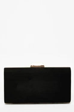 Handbags|Clutch Bags*Quiz Faux Suede Clutch Bag Black