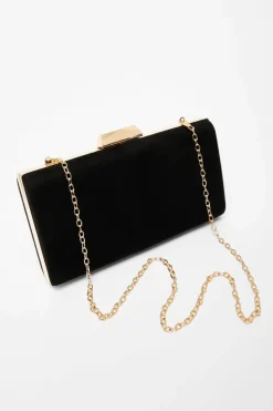 Handbags|Clutch Bags*Quiz Faux Suede Clutch Bag Black