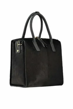 Cross-Body Bags*Sostter Large Calf Hair Leather Grab Bag | BYRYA Black
