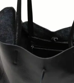 Tote Bags*Sostter Leather Tote Shopper Bag| BYXNA Black