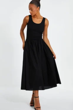 Midi Dresses*Quiz Midi Skater Dress Black