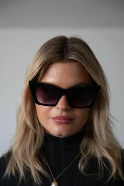 Sunglasses*SVNX Oversized Cateye Sunglasses Black