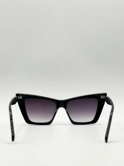 Sunglasses*SVNX Oversized Cateye Sunglasses Black