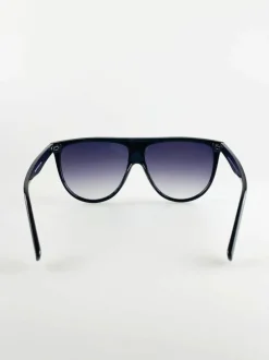 Sunglasses*SVNX Oversized Sunglasses with Ombre Lenses Black