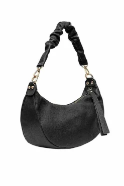 Shoulder Bags*Sostter Black Pebbled Baguette Leather Shoulder Bag | BDAYB Beige