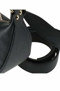 Shoulder Bags*Sostter Black Pebbled Baguette Leather Shoulder Bag | BDAYB Beige