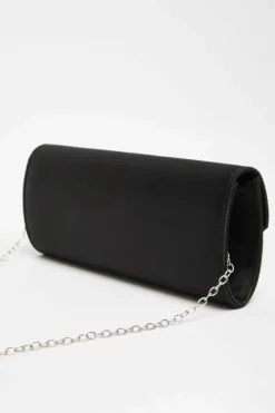Handbags|Clutch Bags*Quiz Satin Embellished Clutch Bag Black