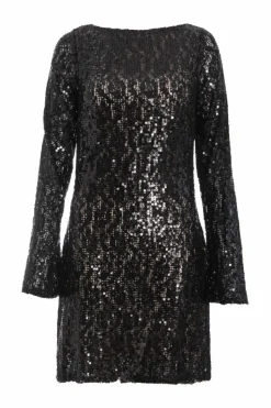 Bodycon Dresses*Quiz Sequin Lace Mini Dress Black