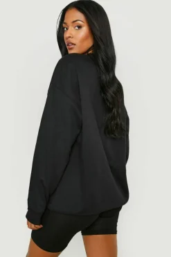Sweatshirts|Hoodies & Sweatshirts*boohoo Tall Varsity California Print Sweatshirt black
