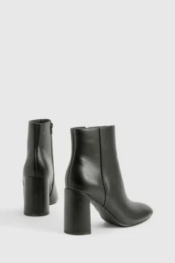 Heels|Heeled Boots*boohoo Block Heeled Ankle Boot black