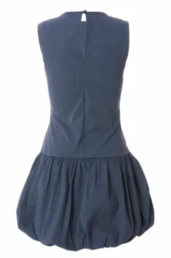 Skater Dresses*Quiz Denim Puff Ball Skater Dress Blue