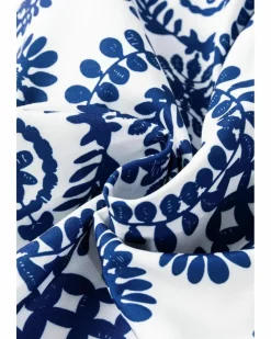 Wrap Dresses*Azura Exchange Floral Print V Neck Wrapped Knot Long Sleeve Dress Blue