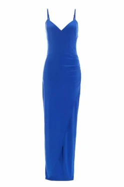 Wrap Dresses*Quiz Wrap Maxi Dress Blue