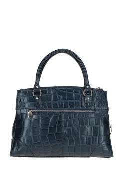 Shoulder Bags|Handbags*Ashwood Leather Borsa Verniciata' Three Section Shoulder Bag Navy