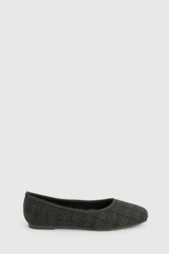 Ballet Flats|Flats*boohoo Boucle Ballet Flats black