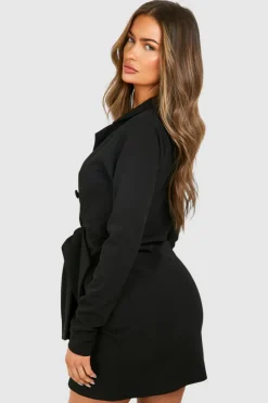 Blazer Dresses*boohoo Bow Detail Blazer Dress black