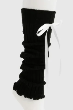Tights & Socks|Tights & Socks*boohoo Bow Detail Knitted Leg Warmers black