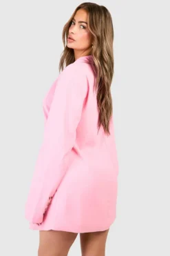 Blazer Dresses*boohoo Boxy Blazer Dress pink