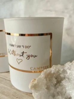 Candles & Diffusers|Candles*CAMPSIE Candles Bridesmaid | Mother of the Bride Candle White