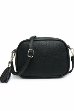 Cross-Body Bags*Kitise Bright Colour Small Crossbody Camera Bag with Tassel Charm Black