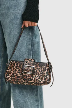 Shoulder Bags|Handbags*boohoo Buckle Detail Shoulder Bag leopard