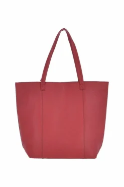 Shoulder Bags|Handbags*Ashwood Leather Bulky Long Handle Leather Shopper Bag Dark Red