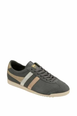 Trainers*Gola Bullet Mirror Trident' Suede Lace-Up Trainers Grey