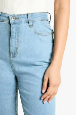 Up To 80% Off Winter Warmers|Denim*boohoo Butt Shaper High Rise Skinny Jeans light blue