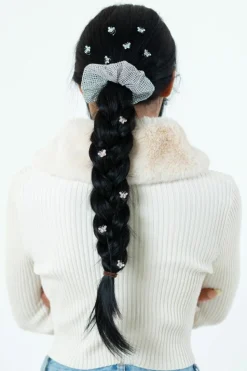 Hair Accessories*My Accessories London Butterfly Rhinestone Hair Twists Silver