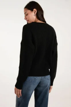 Cardigans*Blue Vanilla Buttoned Cardigan Black