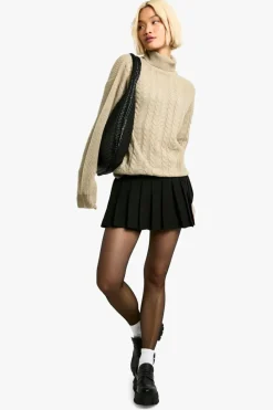 Cardigans*boohoo Cable Knitted Jumper beige