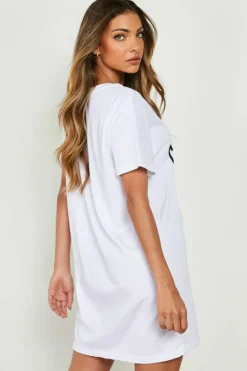 T-Shirt Dresses|Shirt Dresses*boohoo California T-shirt Dress white