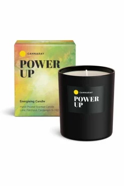 Candles & Diffusers|Candles*Cannaray Power Up Candle 198mg CBD - 200g Black