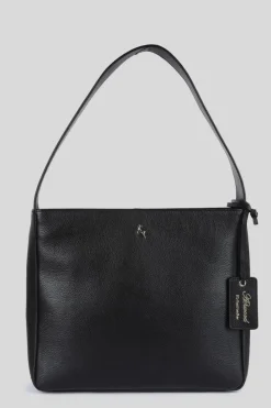 Handbags|Cross-Body Bags*Ashwood Leather Capolavoro Veneziano' Real Leather Hobo Shoulder Bag Black