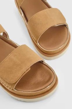 Sandals*boohoo Casual 2 Part Chunky Sandals chestnut