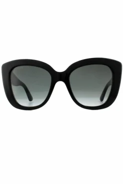 Sunglasses*Gucci Cat Eye Grey Gradient Sunglasses Black
