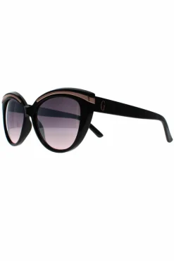 Sunglasses*Guess Cat Eye Silver Mirrored GF0357 Black