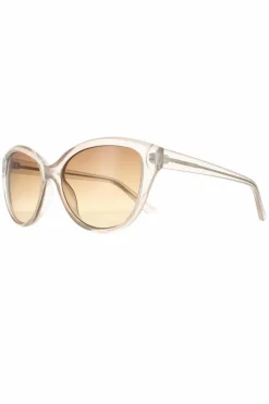 Sunglasses*CALVIN KLEIN Cat Eye Crystal Brown Gradient CK19536S Beige