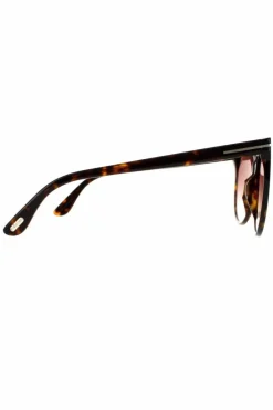 Sunglasses*Tom Ford Cat Eye Dark Havana Gradient Sunglasses Brown