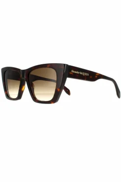 Sunglasses*Alexander McQueen Cat Eye Dark Havana Gradient AM0299S Brown