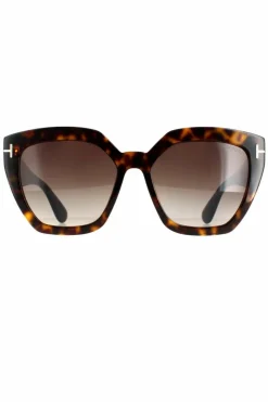 Sunglasses*Tom Ford Cat Eye Dark Havana Gradient Roviex FT0939 Phoebe Sunglasses Brown