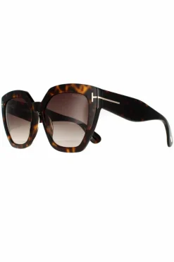 Sunglasses*Tom Ford Cat Eye Dark Havana Gradient Roviex FT0939 Phoebe Sunglasses Brown