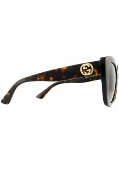 Sunglasses*Gucci Cat Eye Havana Gradient Sunglasses Brown