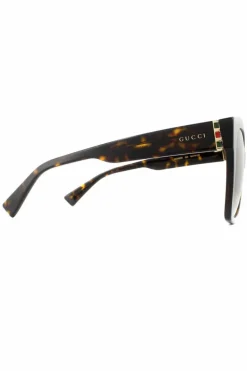 Sunglasses*Gucci Cat Eye Havana Gradient Sunglasses Brown