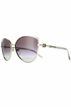 Sunglasses*Bvlgari Cat Eye Pale Grey Gradient BV6168 Gold