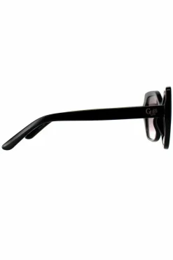 Sunglasses*Guess Cat Eye Shiny Bordeaux Mirror GF0390 Black